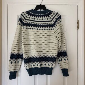 Vintage Fair Isle Crewneck Sweater